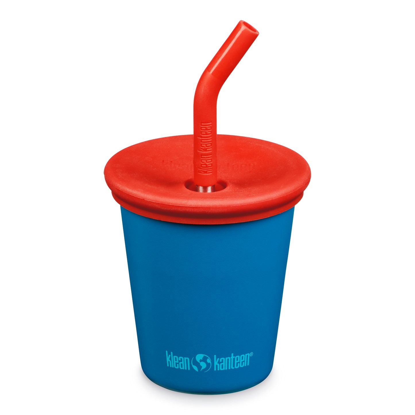 Klean Kanteen Edelstahl Trinkbecher Kid Cup mit Deckel & Trinkhalm