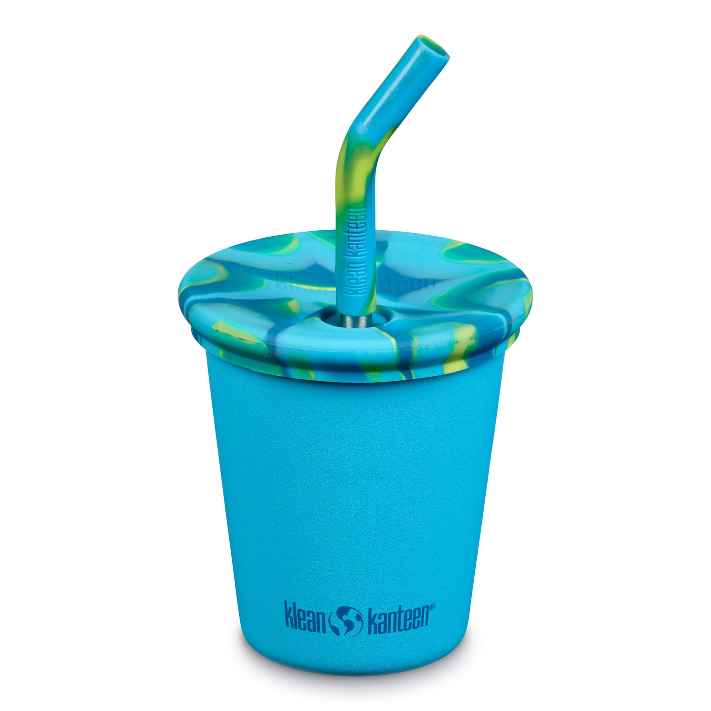 Klean Kanteen Edelstahl Trinkbecher Kid Cup mit Deckel & Trinkhalm