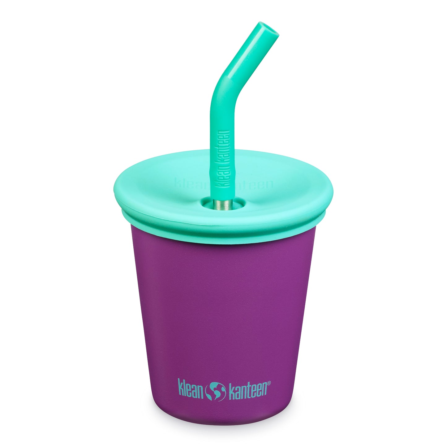 Klean Kanteen Edelstahl Trinkbecher Kid Cup mit Deckel & Trinkhalm