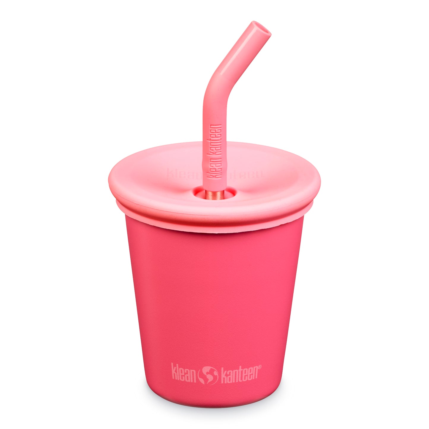 Klean Kanteen Edelstahl Trinkbecher Kid Cup mit Deckel & Trinkhalm