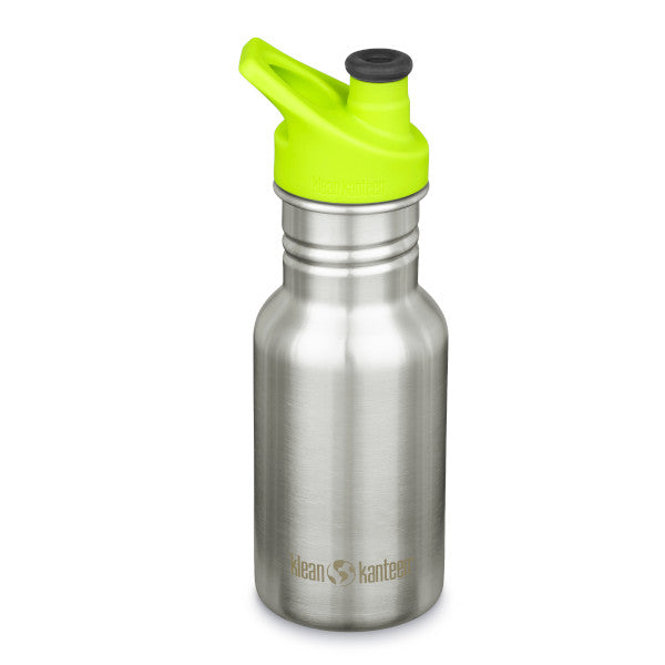 Klean Kanteen® Edelstahl Kinder-Trinkflasche Sport Cap 355ml Brushed Stainless