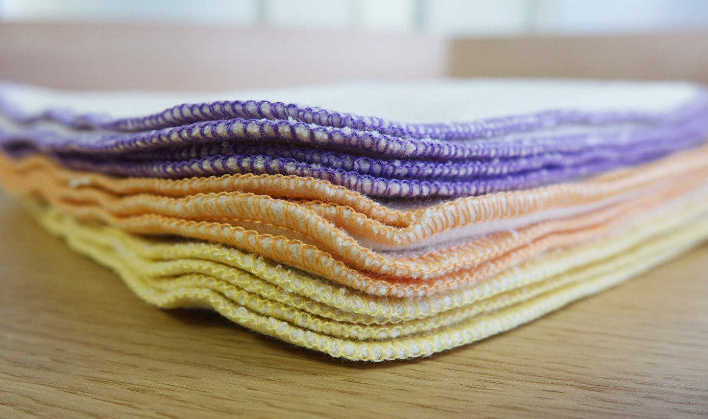 Flanellwaschlappen mit Frottee