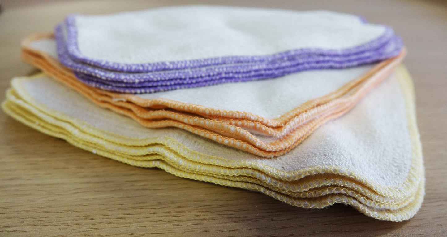 Flanellwaschlappen mit Frottee
