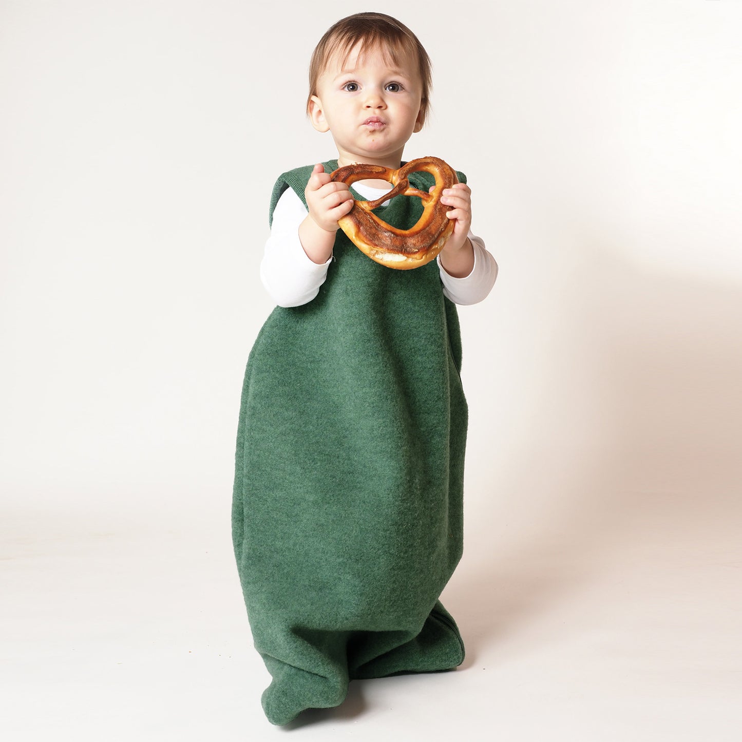 Wollfleece-Schlafsack ohne Arm